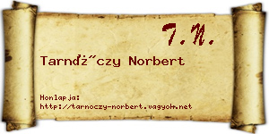 Tarnóczy Norbert névjegykártya